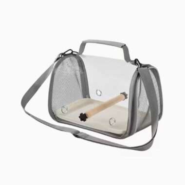 Breathable Transparent Bird Backpack - Portable Small Bird Carrying Cage